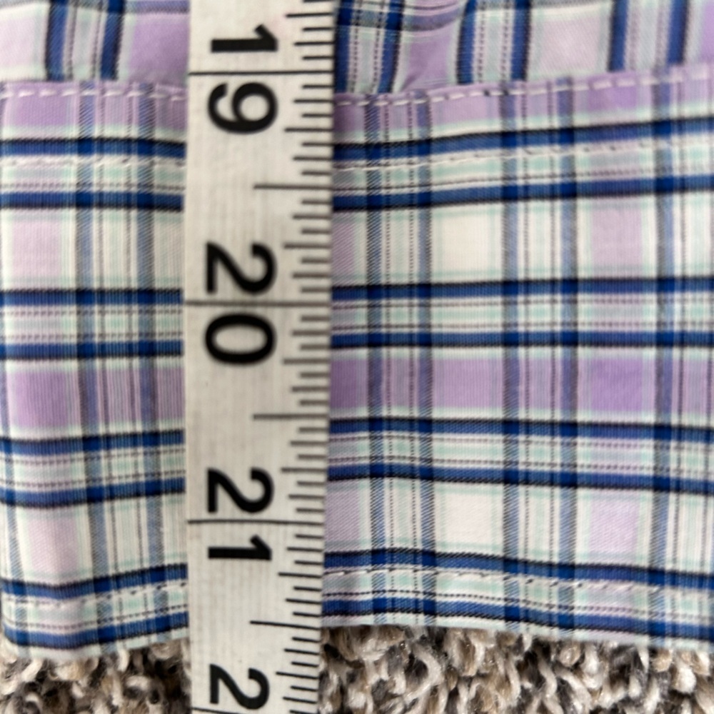 Nautica Boys Button up Dress Shirt in purple and blue size Large 14/16 - Picture 8 of 8